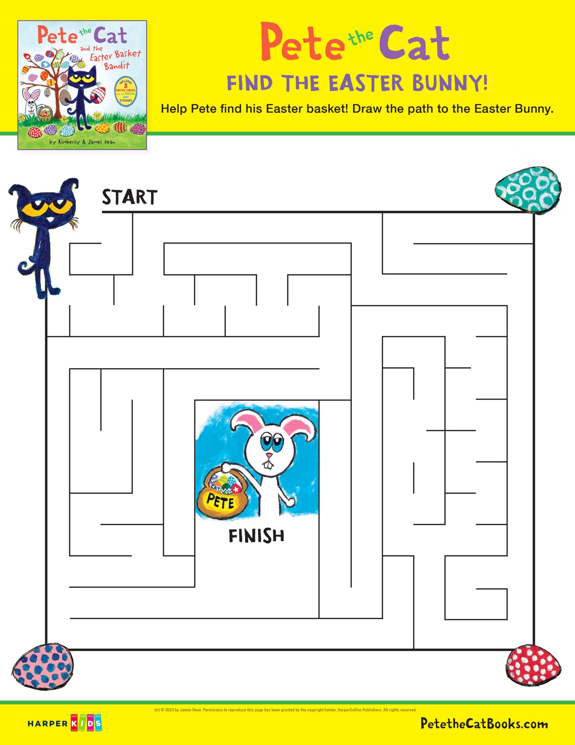 Pete the Cat Find the Easter Bunny’s Basket