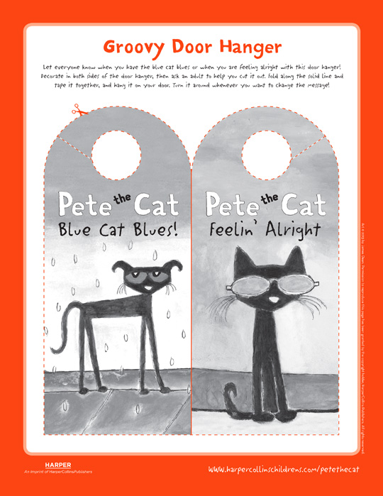 Pete the Cat and His Magic Sunglasses: Door Hanger