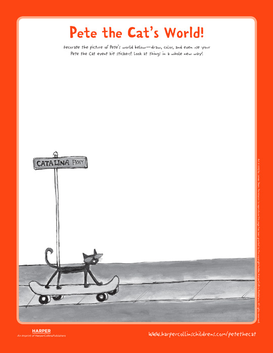 Pete the Cat and His Magic Sunglasses: Drawing