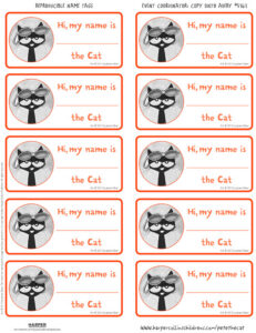 Pete the Cat and His Magic Sunglasses: Name Tags
