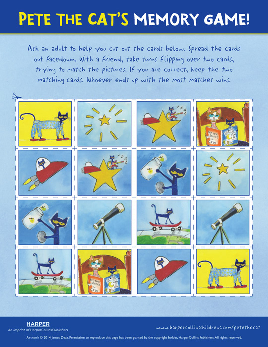 Pete the Cat Twinkle, Twinkle, Little Star: Memory Game
