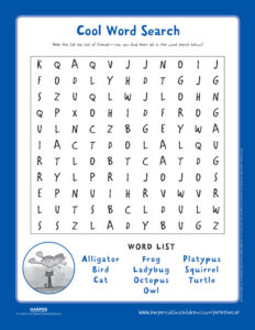 Pete the Cat and the New Guy: Word Search
