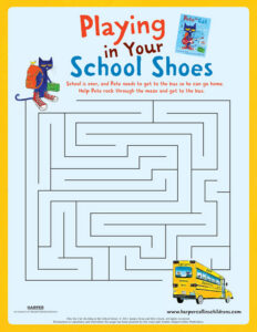 Pete the Cat Rocking In My School Shoes: Maze