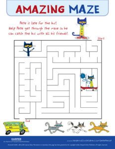 Pete the Cat The Wheels on the Bus: Maze