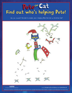 Pete the Cat Saves Christmas: Connect the Dots