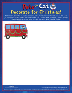 Pete the Cat Saves Christmas: Drawing